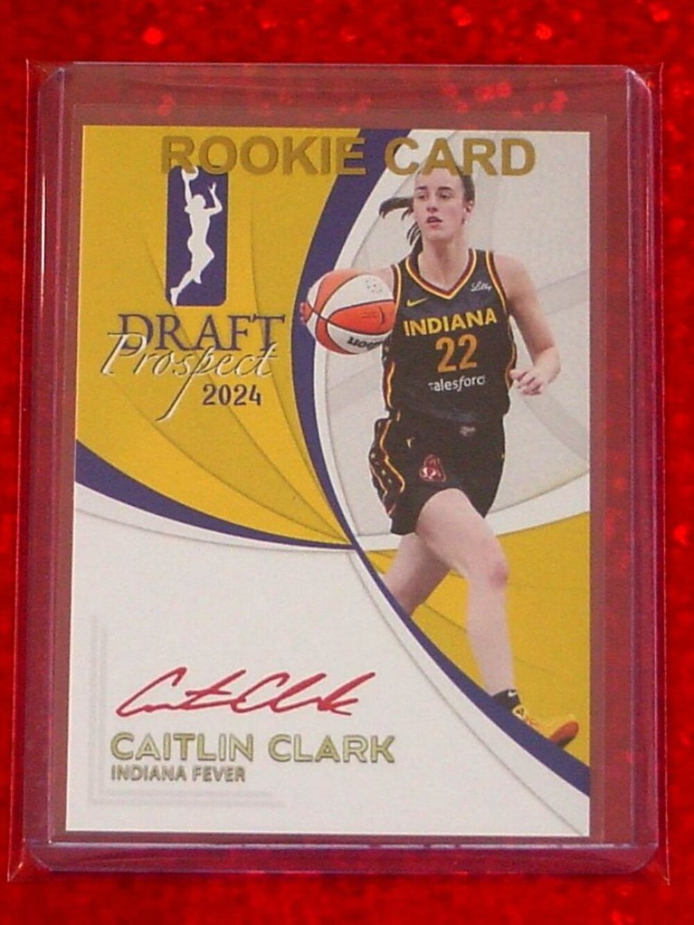 Caitlin Clark Draft Facsimile Auto Prospect Card